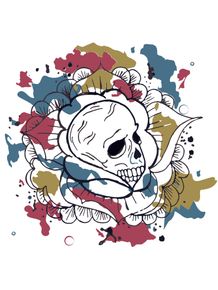 quadro-color-skull