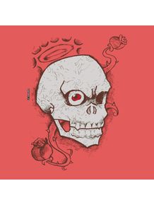 quadro-skull-and-rose