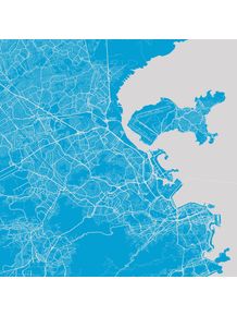 quadro-rio-de-janeiro-traffic-map-blue