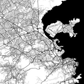 quadro-rio-de-janeiro-traffic-map-white