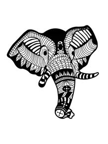 quadro-elefante-da-savana