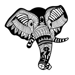 quadro-elefante-da-savana