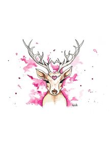 quadro-cervo-pink