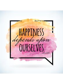 quadro-happiness-depends-upon-ourselves--pinkorange