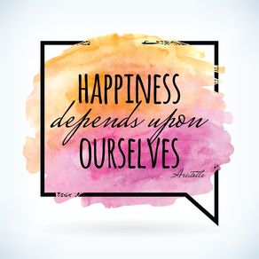 quadro-happiness-depends-upon-ourselves--pinkorange