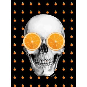quadro-skull-laranja-mecanica