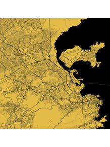 quadro-rio-de-janeiro-traffic-map-yellow