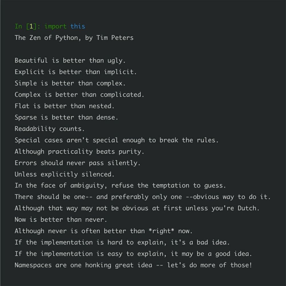 THE ZEN OF PYTHON - urbanarts