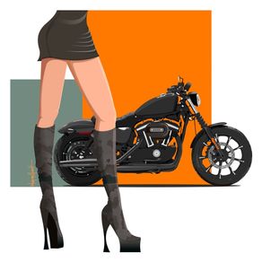 GIRL MOTORCYCLE