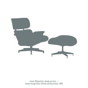 EAMES LOUNGE CHAIR - ICONIC SILHOUETTES: DESIGN WE LOVE