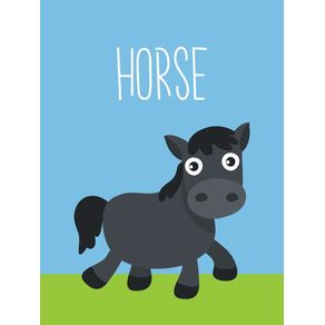 HORSE - SÉRIE COM 6 QUADROS FARM ANIMALS