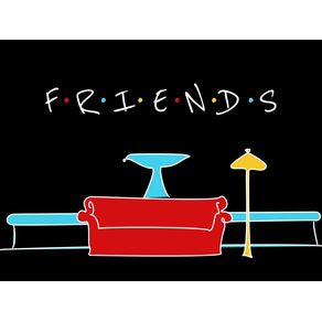 FRIENDS SOFA - FUNDO PRETO