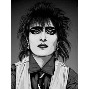 SIOUXSIE SIOUX IN BLACK & GRAY