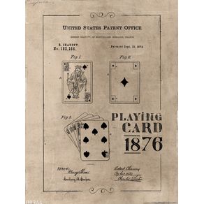 PLAYING CARDS 1876 PATENT