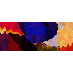 COLORFUL ABSTRACT PAINTING PANORAMIC