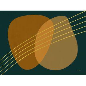 ABSTRACT FORM WITH GOLD LINES