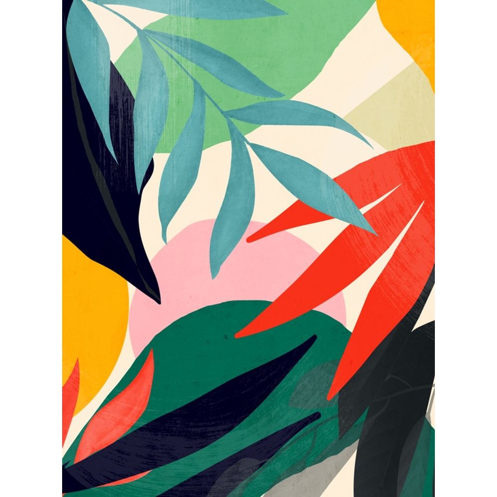 ABSTRACT ART TROPICAL LEAVES 42 - urbanarts