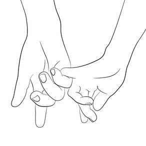 HANDS - PINKY PROMISE - SQUARE